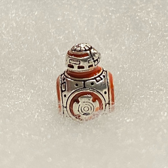 NEW•Silver BB-8 android DIY charm/bead - Picture 2 of 6